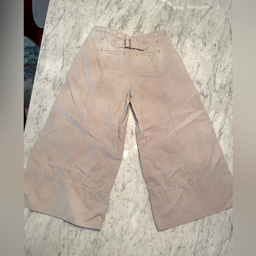Anthropologie cropped wideleg pant